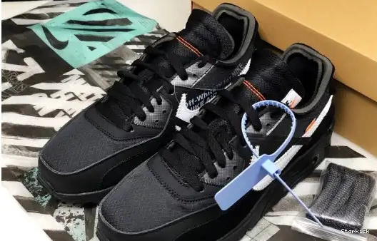Max 90 Air  O-W Black AA7293-001 Nike 0628